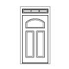 3-panel door with 3-lite transom
Panel- Raised
Glazing- IG 